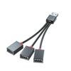 Новый USB-концентратор 2 в 1 Type C, концентратор для передачи данных, USB-разветвитель 3 в 1, многофункциональный адаптер, кабель для зарядки