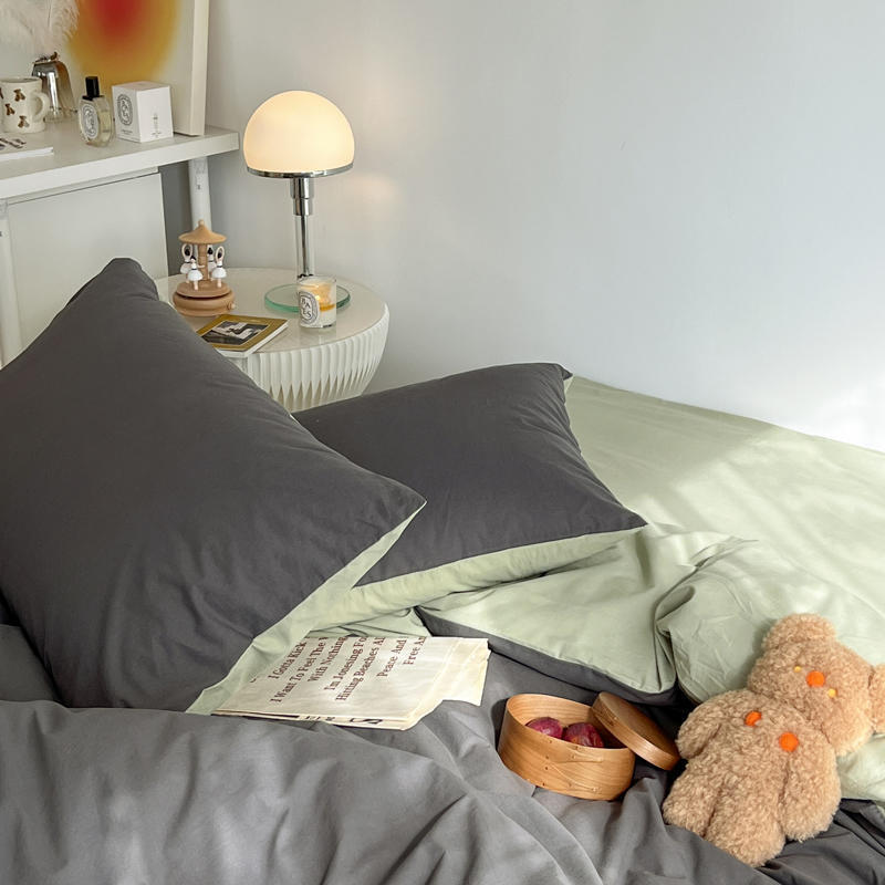 1 пара наволочек из стираного хлопка 48*74 наволочки для кровати бытовые простые мягкие пылезащитные декоративные подушки чехлы Ins