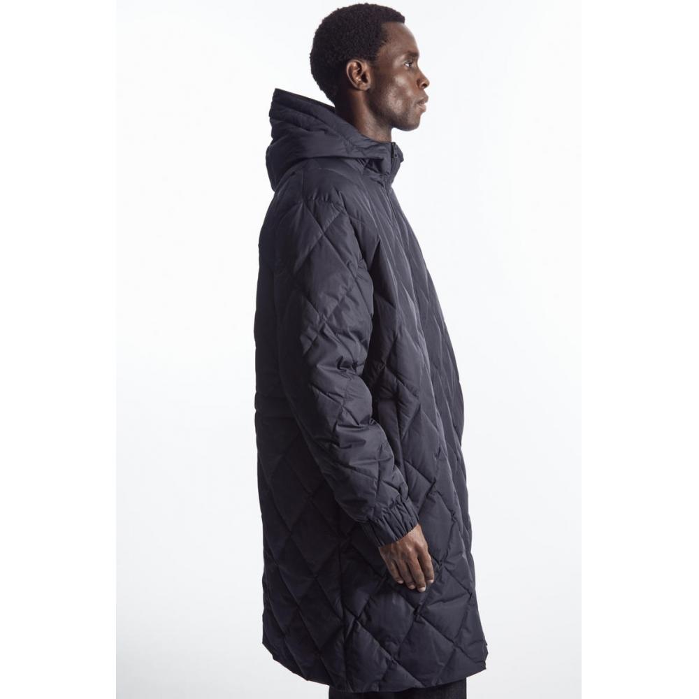 COS Японская стеганая толстовка с капюшоном Diamond