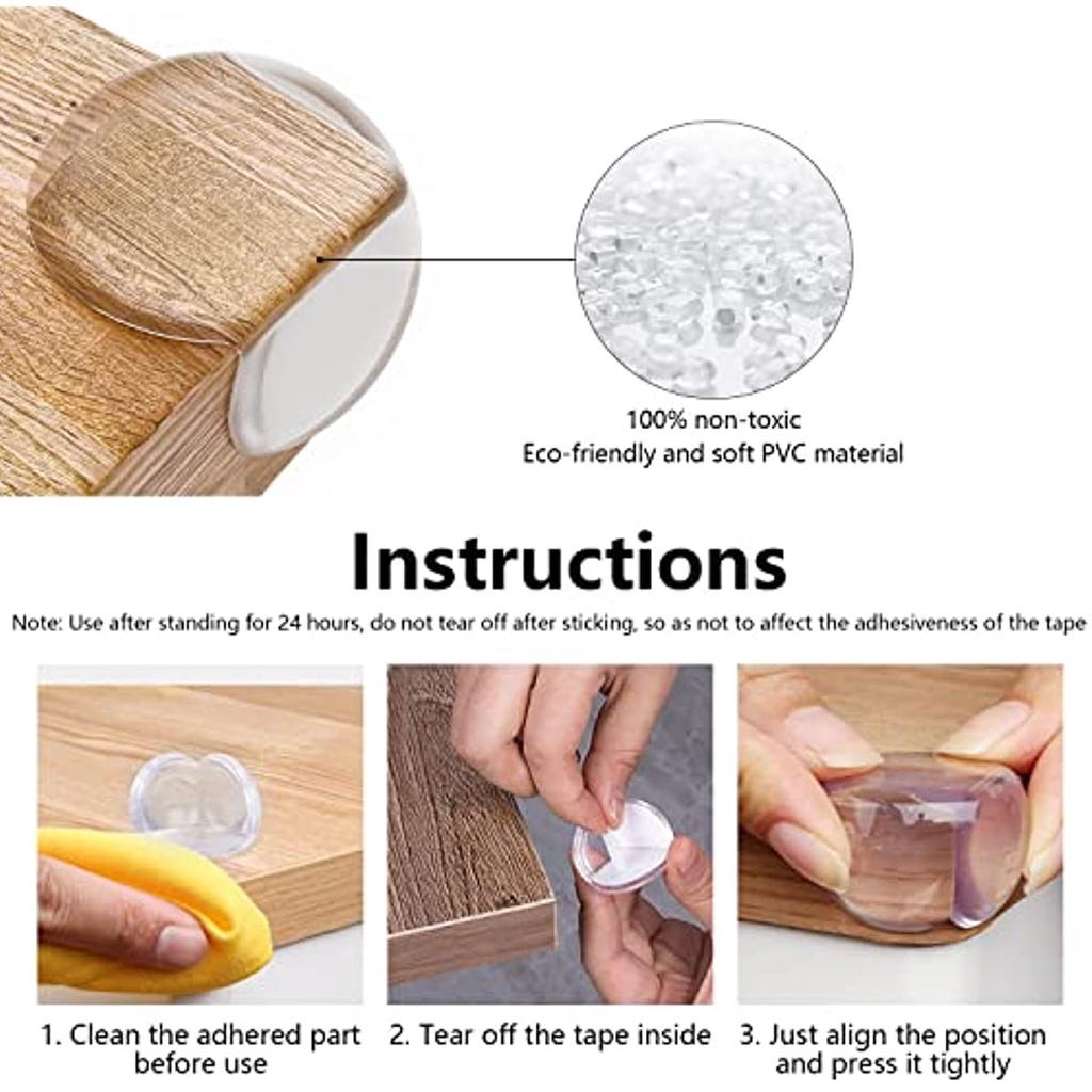 20 шт. Детские защитные уголки для столов и мебели, прозрачные защитные уголки для защиты от ударов для младенцев и детей