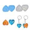 DIY Earring Holographic Silicone Mold Crystal Epoxy Resin Mold Heart Pendants Jewelry Making Casting Mold Decoration