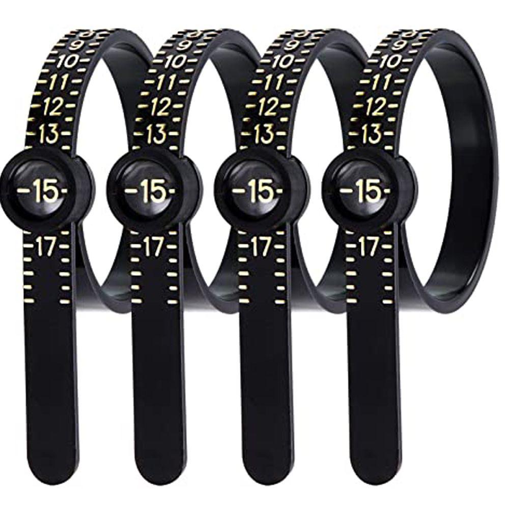 Black US Size Sizes 1-17 Finger Gauge Wedding Ring Band Ring Sizer Measure Genuine Tester