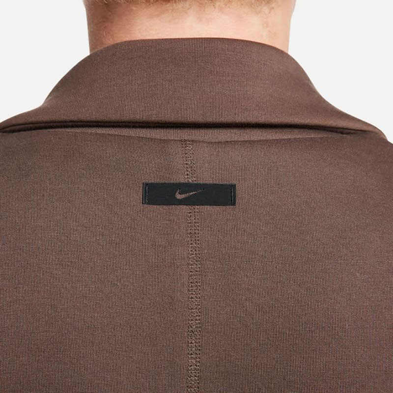 Nike Спортивная одежда Tech Fleece Reimagined Solid Color Suit Воротник Повседневная свободная ветровка Мужская верхняя одежда Baroque-Brown FN0602-237