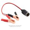 Car Cigarette Lighter Female Socket Adapter to Battery Crocodile Clip Clamp Cable