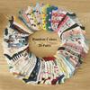 10/20 Pairs Random Colors Women's Cotton Cartoon Short Socks Solid Candy Colors Fashion Girls Socks
