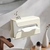 Wall-Mounted Transparent Tissue Box Punch-Free Installation Large Capacity Transparent Toilet Paper Holder Multifunctional Bathroom Kitchen