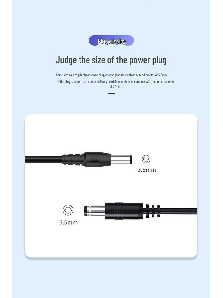 USB-кабель-усилитель 12 В/1 А, круглая головка 5,5 мм, 1 м для экстренного питания роутера/оптического модема