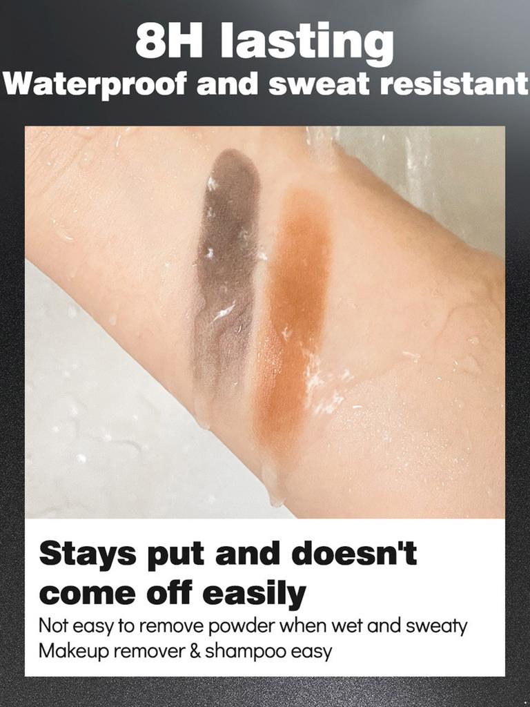 1 шт. водостойкая пудра для затенения линии роста волос, средство для макияжа лба для женщин и девушек, повседневный водостойкий, устойчивый к поту, естественный вид
