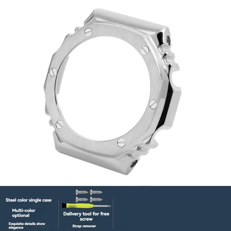 GA2100 металлический корпус ремешок Для Casio G-SHOCK ga2100 GA2110 GA-B2100 нержавеющая сталь Ремешок для часов Модификация solid Безель Аксессуары