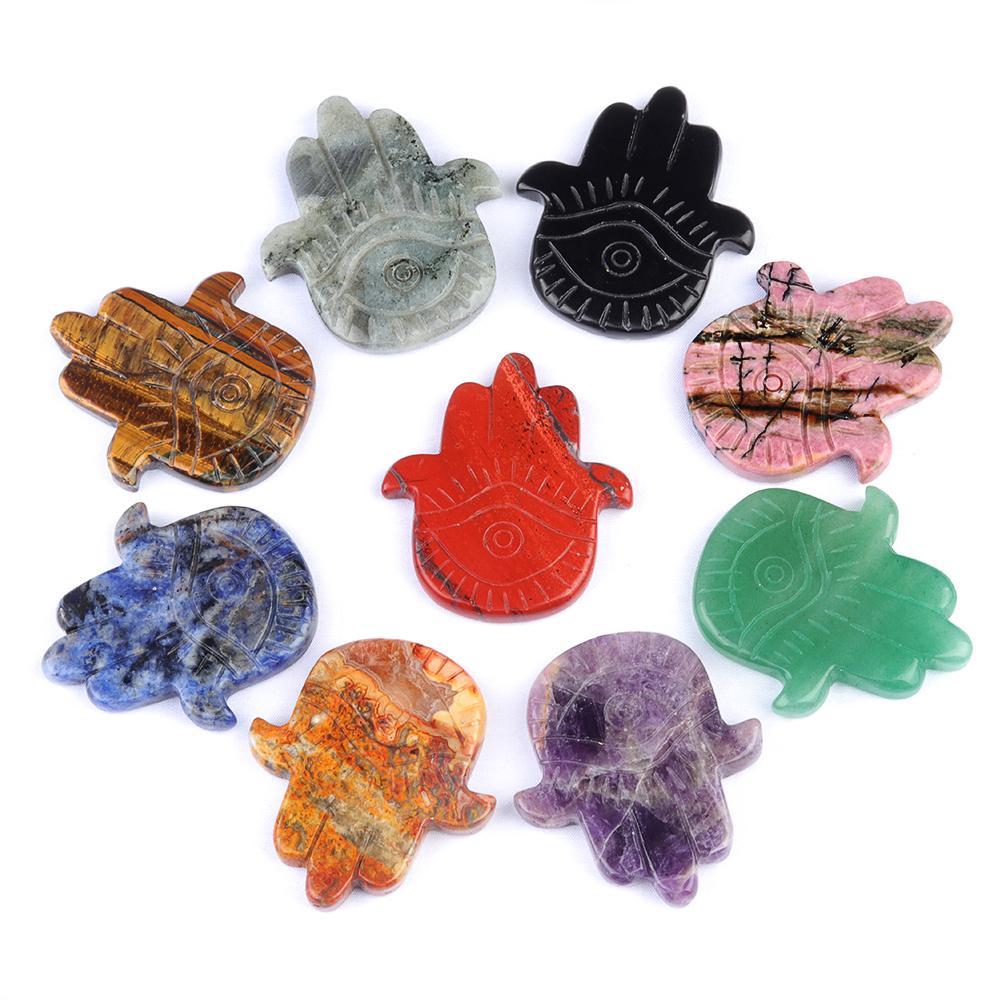 Buddha's Hand Ornaments Natural Stone Mini Decorative Ornament Lucky Gift Spiritual Jewelry Home Decor