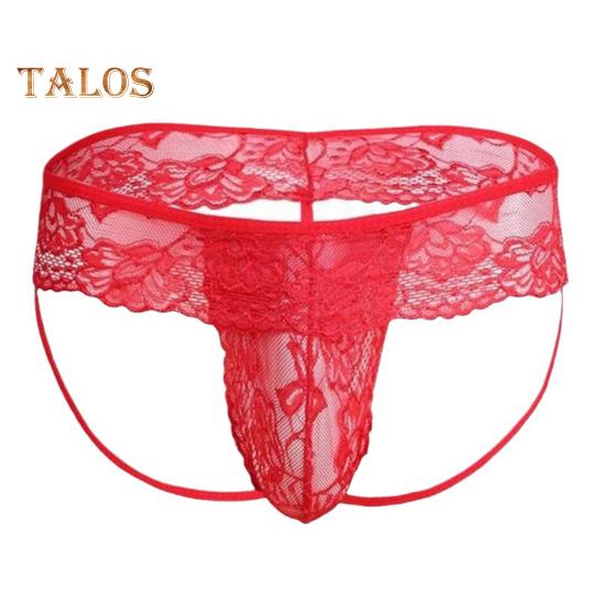 Мужские трусы с ажурным кружевом, тонкие, с низкой талией, с бретелями, мужские трусы-карманы, мужские трусы для ночного клуба, мужские трусы для спальни, медового месяца, свадьбы