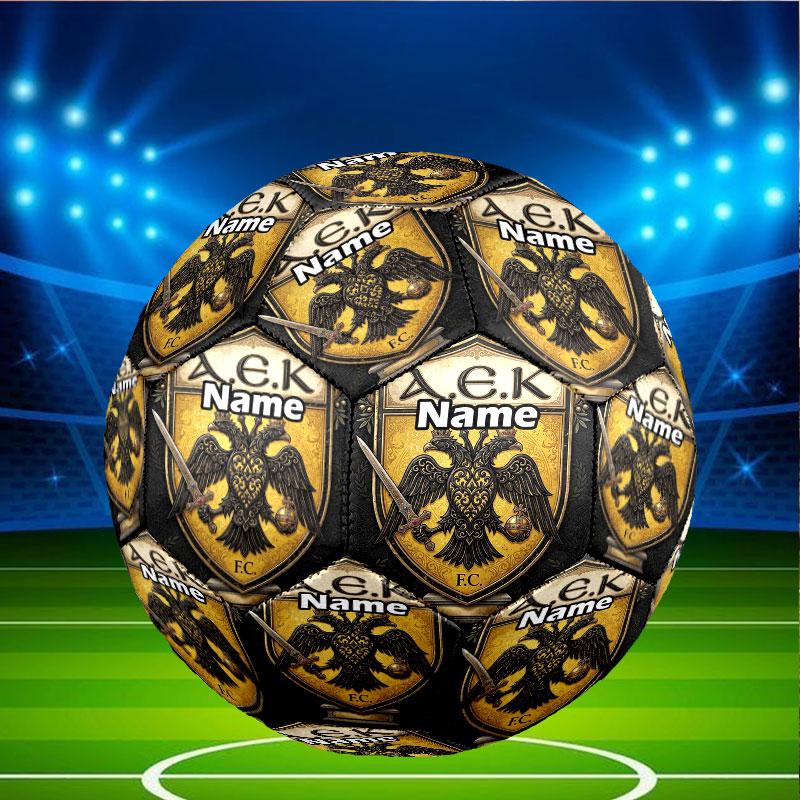 Custom Name Personalized AEK Athens FC Print Size 5 Soccer Ball Training & Match Football, for Team, Kicking, Gift for Football Enthusiasts