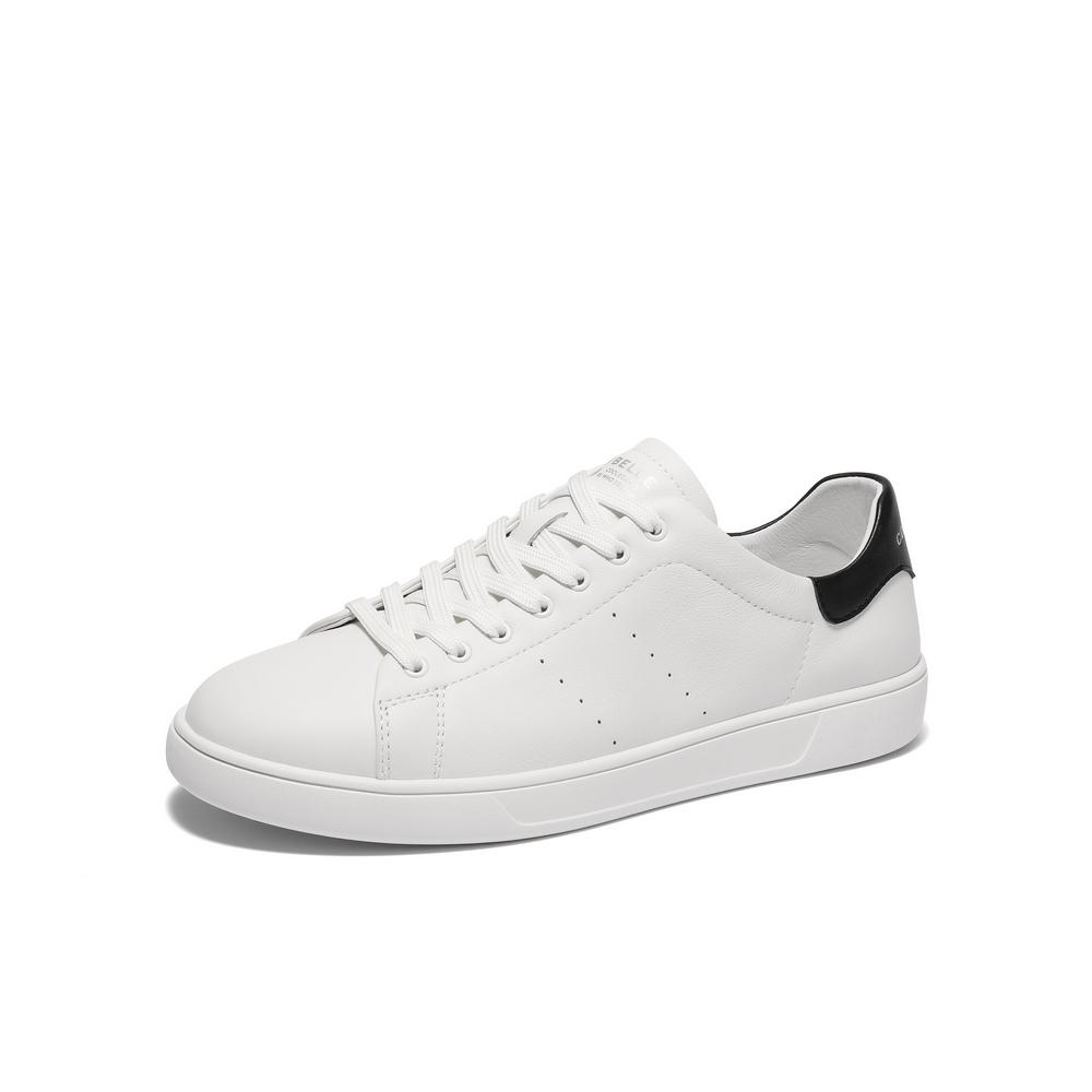 Belle Youth Age Reducing White Shoes Men's Shoes 2025 Chunniu Leather Mall Same Style Casual Board Shoes