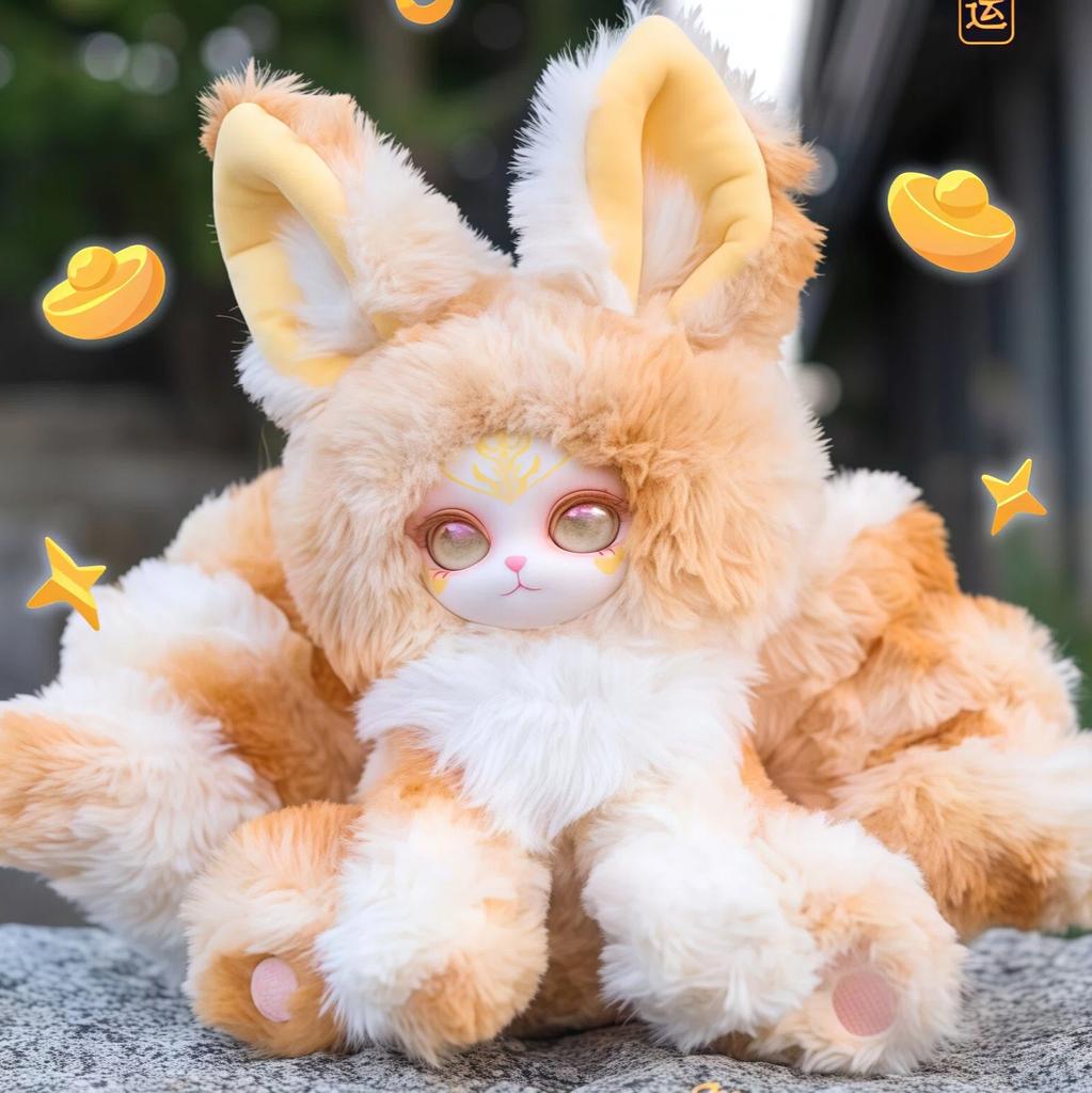 Новая серия «Благословенная Девятихвостая» Виниловая Плюшевая Кукла Сюрприз-Коробка Шинуазри ЧаоМэй Девятихвостая Лиса Кукла Подарок-Сюрприз