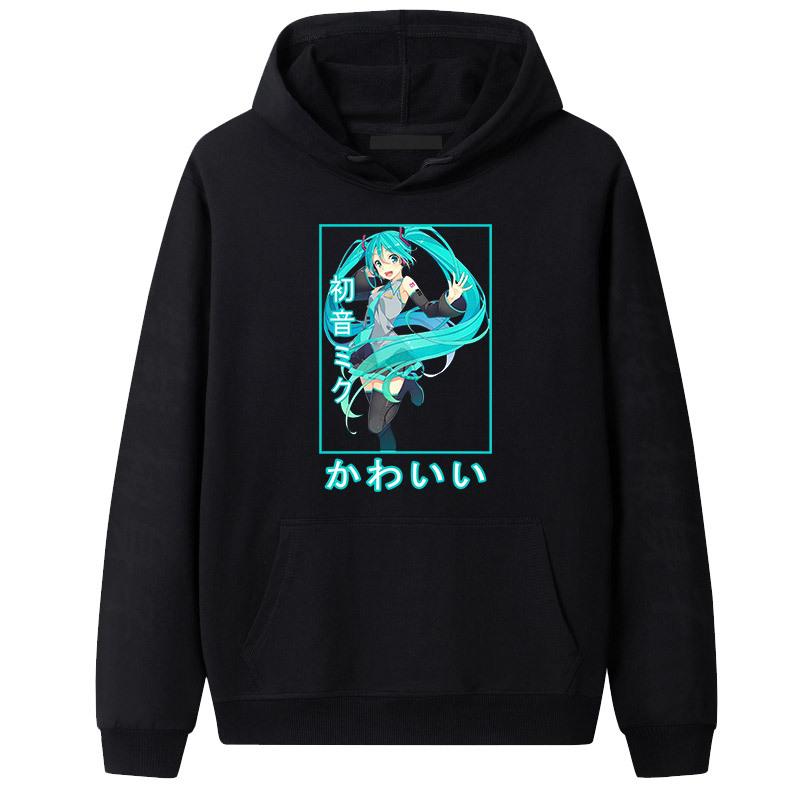 Hatsune Miku Hatsune Miku Mar Ainime Amazon Свитер с капюшоном для пары