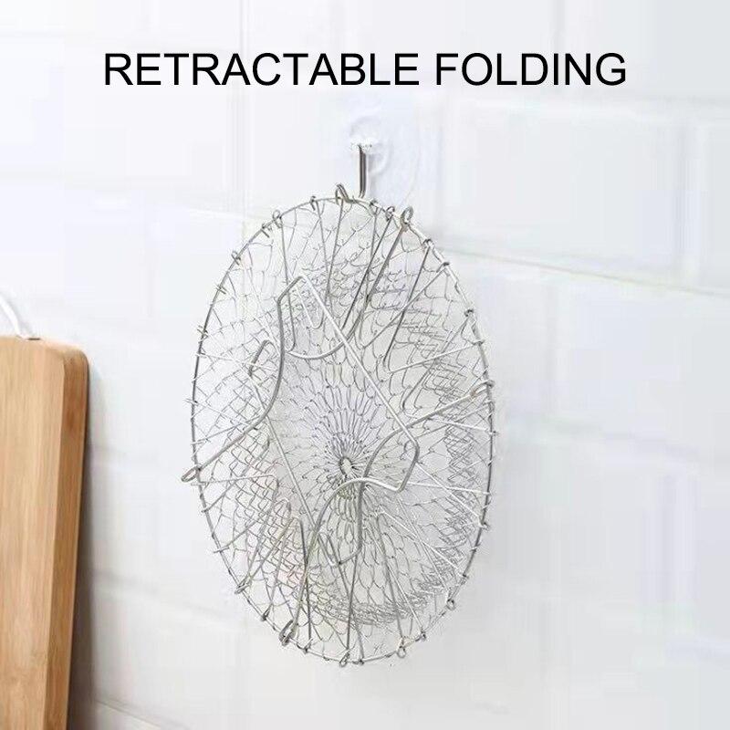 1шт нержавеющая сталь складная многофункциональная фритюрница корзина сито для картофеля фри кухонный прибор долговечен