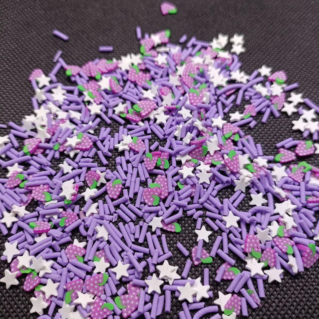 Colorful Mixed-Style Polymer Clay Pieces DIY Phone Case Materials Slime Fillers Nail Art Decorative Stickers