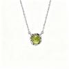 12th Birthstone Necklace Women Natural Topaz Clavicle Chain Fashion Jewelry