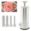 2 In 1 Vertical Manual Sausage Maker Large Detachable Commercial Household 4 Nozzles