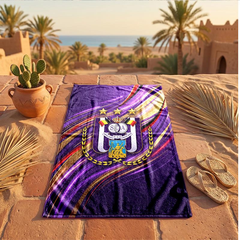 Anderlecht FC Print Microfiber Beach Towel Quick Dry Absorbent Large Towel For Beach Swimming Travel