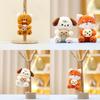 Adorable Cartoon Dog Plush Toy Cute Stuffed Animal Keychain Bag Charm