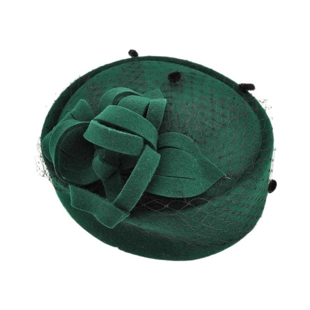 Solid Color Top Hat French Vintage Pillbox Hat New Headwear Gift