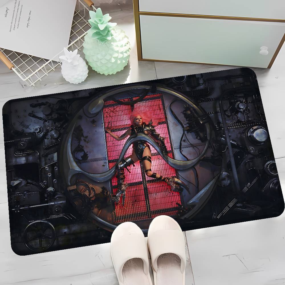 Singer L-Lady G-Gaga Kitchen Mat Cheaper Anti-slip Modern Living Room Balcony Printed Modern Home Decor