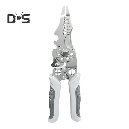 Многофункциональные клещи для зачистки проводов, прочные клещи для зачистки проводов из сплава, щипцы для обжима, эргономичная ручка, портативные клещи для резки кабеля электриков