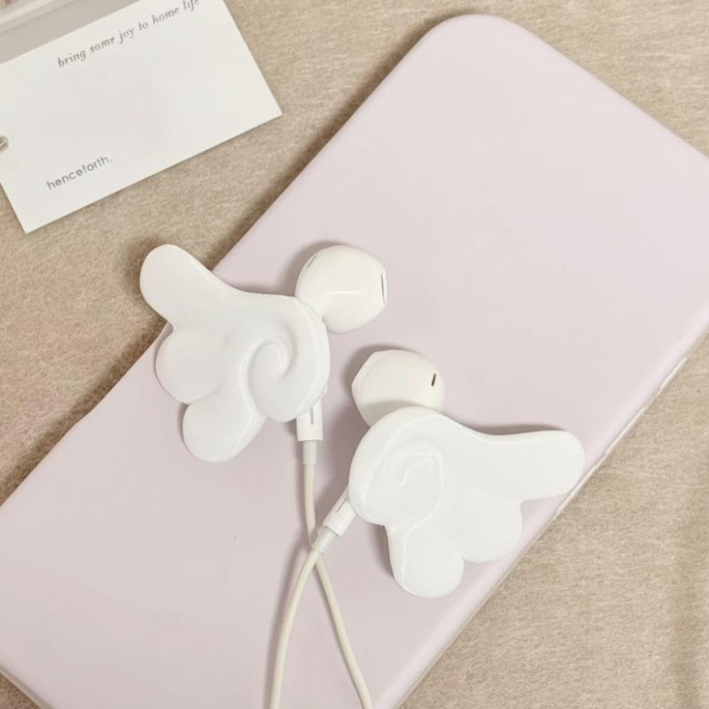 Lightweight Earphone Decoration Angel Wings Earbud Ornaments Gifts Headphone Decorative Wings