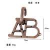 Puzzle Zinc Alloy Intelligence Unlocking Ring Unlocking Set, Nine-Link Educational Toy, Kong Ming Luban Lock Mechanism Box