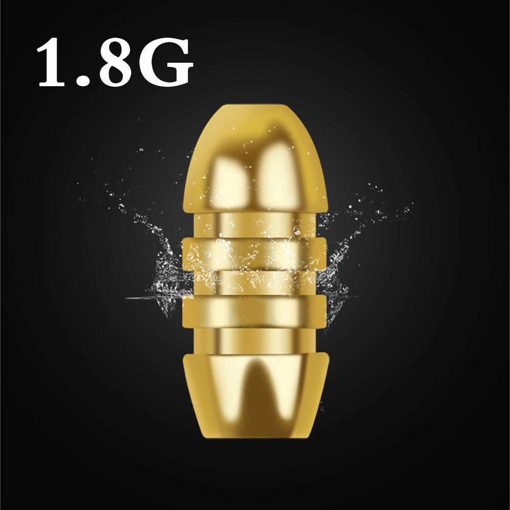 20pcs Weights Assorted Copper Jig Head Fall Down Fishing Sinkers Kit 3.5/5/7g Bullet Shape Split Fishing Tackle Sinker Combo Set