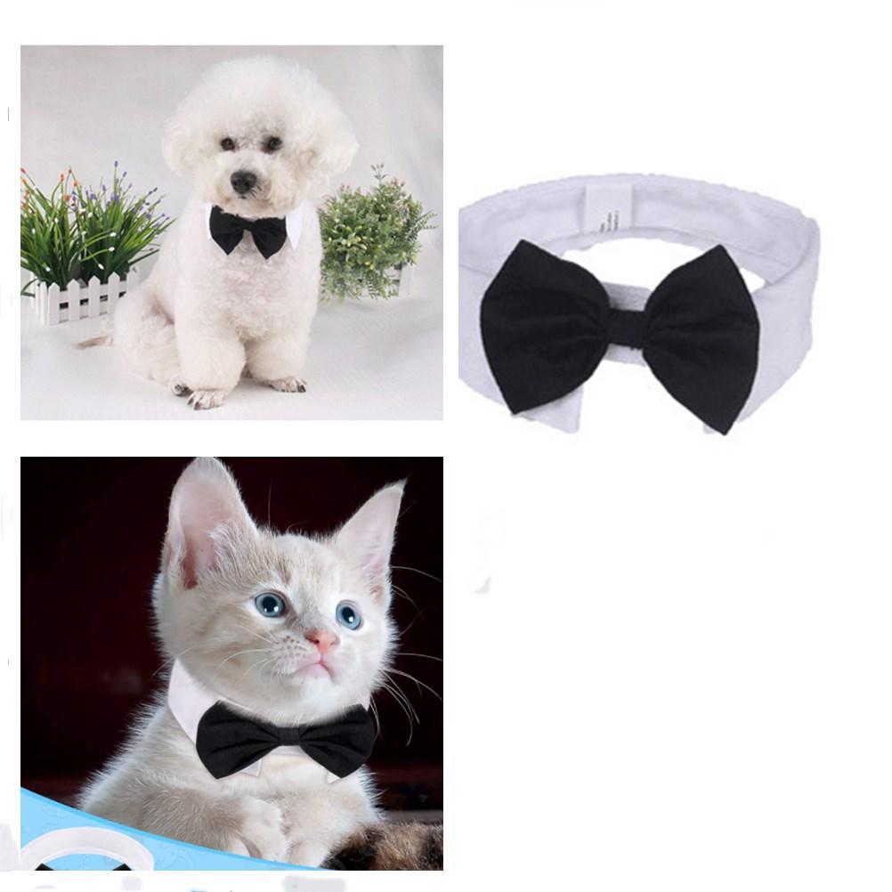 Birthday Party Cat Kitten Weddings Necktie Bows Pet Formal Tuxedo Cat Tuxedo Collar Dog Bow Tie