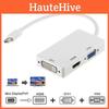 Thunder Mini Bolt Dp To Vga Hdmi Dvi 3in1 Adapter Converter Cable Port Display
