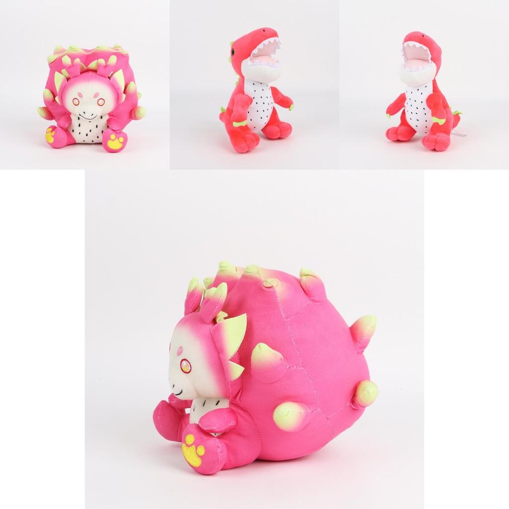Adorable Dragonfruit Plush Dinosaur Pillow Soft Stuffed Toy For Kids And Adults