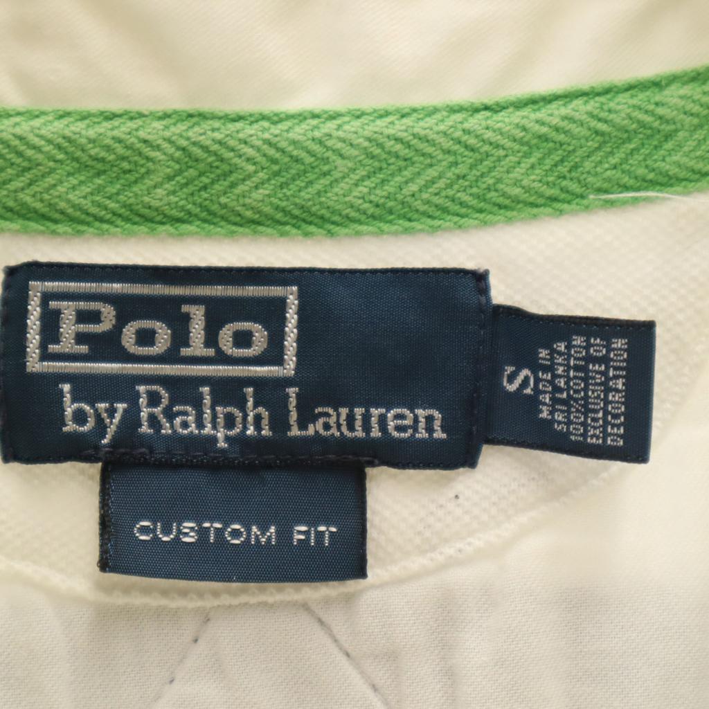 Поло от Ralph Lauren с узором в полоску, с коротким рукавом, CUSTOM FIT, размер L, мужское, б/у