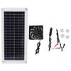 Solar Panel Fan Kit 10W 18V Portable Polycrystalline Solar Exhaust Fan for Outdoor Pets