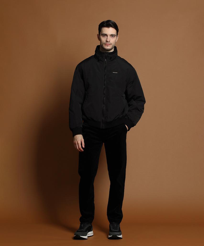 Panicale Black High-Neck Down Blouson Jacket