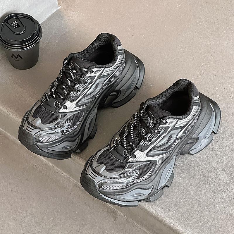 Женская спортивная и повседневная обувь, Новая универсальная мужская обувь, Дышащая и увеличивающая рост, Парная обувь для папы