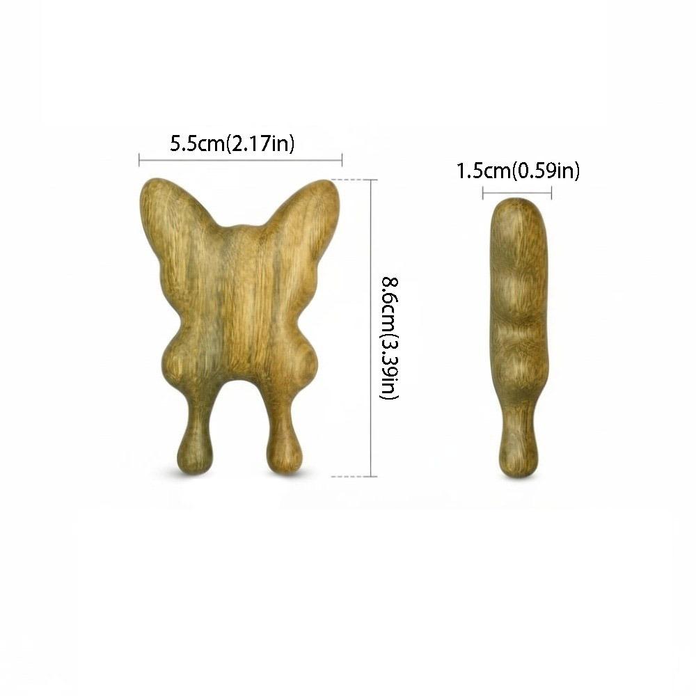 Hand Polished Facial Gua Sha Solid Wood Face Massager Stimulation Gua Sha Tool  Beauty Salon