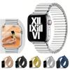 Эластичный металлический ремешок для Apple Watch 38/40/41/42/44/45/49 мм, ремешок для часов из нержавеющей стали для iWatch Series 8, 7, 6, 5, 4, 3, 2, 1, роскошный браслет Ultra Expansion