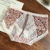 Plus Size Female Leopard Lace Hollowed Out After Pure Cotton Crotch Panties