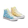 Converse Chuck Taylor All Star High GS Leopard Print Kids Sneakers Multi-Color Egret Kinetic-Blue 672089F