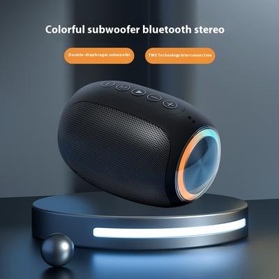 Светодиодный ослепительный свет, удобный Bluetooth-динамик, подарки для дома, беспроводной стереодинамик