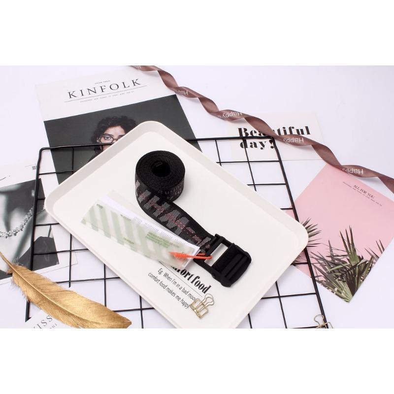 Новый холщовый ремень в индустриальном стиле OFF-white, тот же модный ремень