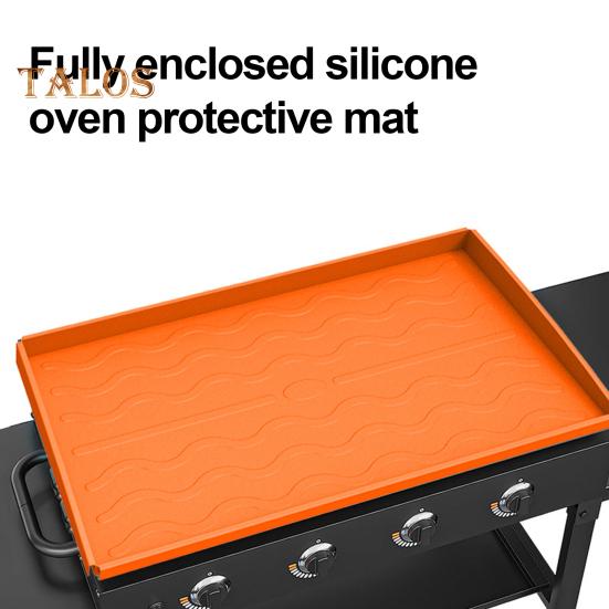 Силиконовый коврик для барбекю для гриля Blackstone 28 дюймов, прочный защитный чехол для гриля пищевого класса для домашних вечеринок и встреч на открытом воздухе