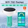 Tuya ZigBee Интеллектуальный Хлориновый Измеритель 7 В 1 PH/ORP/EC/TDS/Температура/CL/Соль Тестовый Измеритель Тестовый Измеритель Анализатор Воды в Бассейне