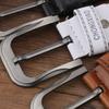 Ковбойский пояс с пряжкой, винтажные деловые ремни, универсальный кожаный ремень, мужской ремень