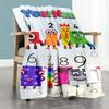 Numberblocks Customize Text Blanket Cozy Personalized Blanket Durable Comfort Great for Office Nap Livingroom Picnics for All Occasions