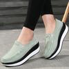 Обувь на платформе Creepers, женские туфли на плоской подошве, женские лоферы, весенне-осенняя повседневная замшевая кожаная обувь, женские мокасины без шнуровки, большие размеры 42