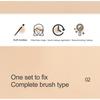24 Pcs Professional Makeup Brushes Set Portable Complete Cosmetic Tools Synthetic Fiber Powder Eyeshadow Blush Lip